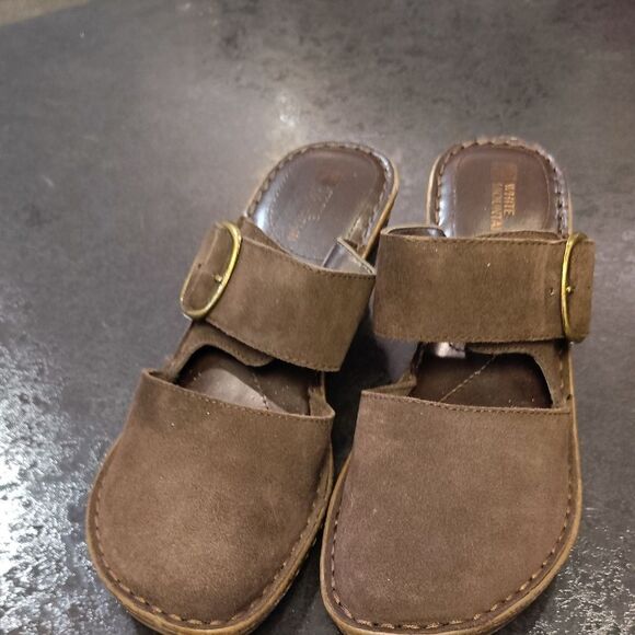 White Mountain Brown Wedge Sandals - Picture 2 of 5